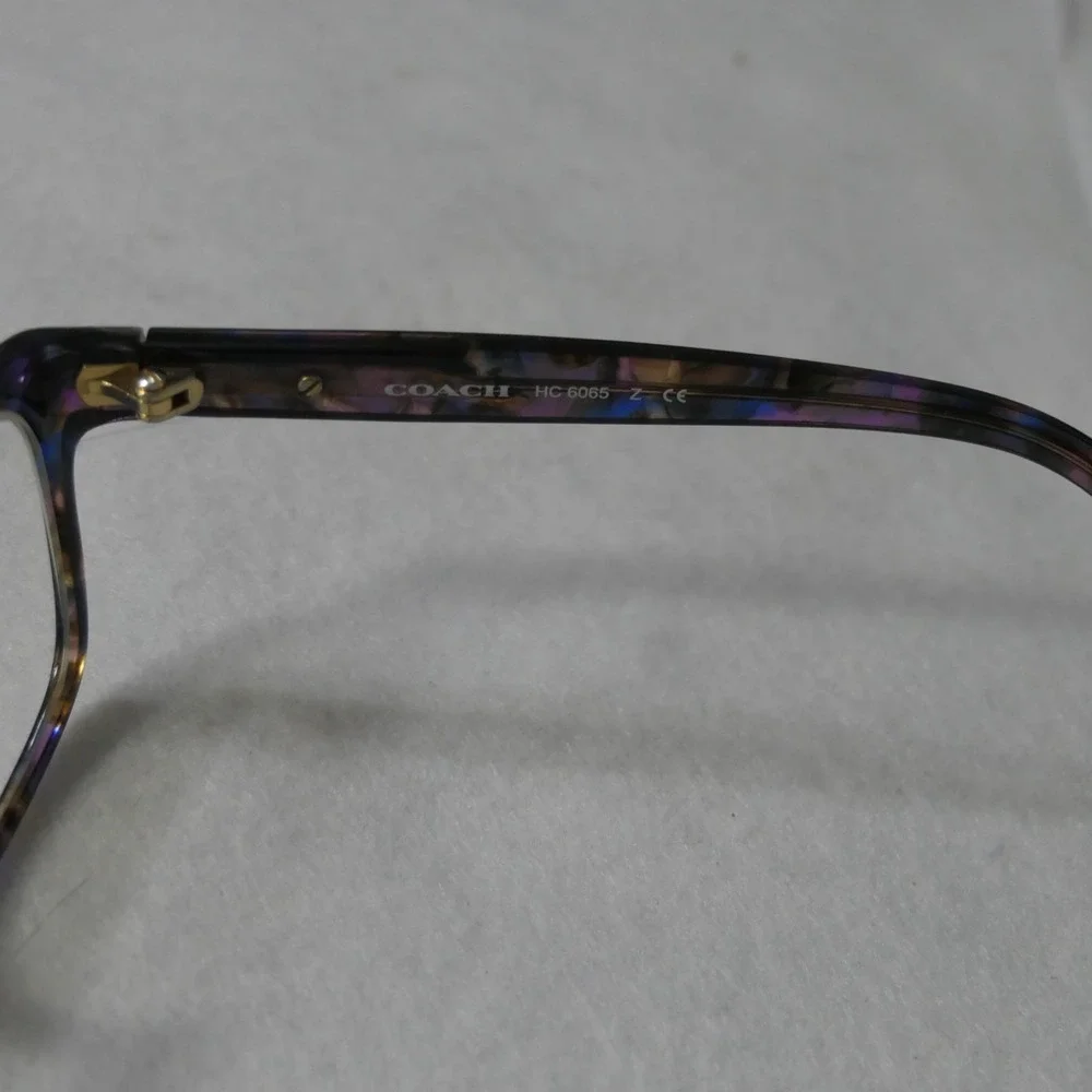 Coach Eyeglasses Frame HC6065-5288 Women's Confetti Purple Full Rim 51-17 135